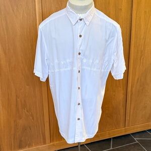 Quiksilver White Short Sleeve Men's Shirt